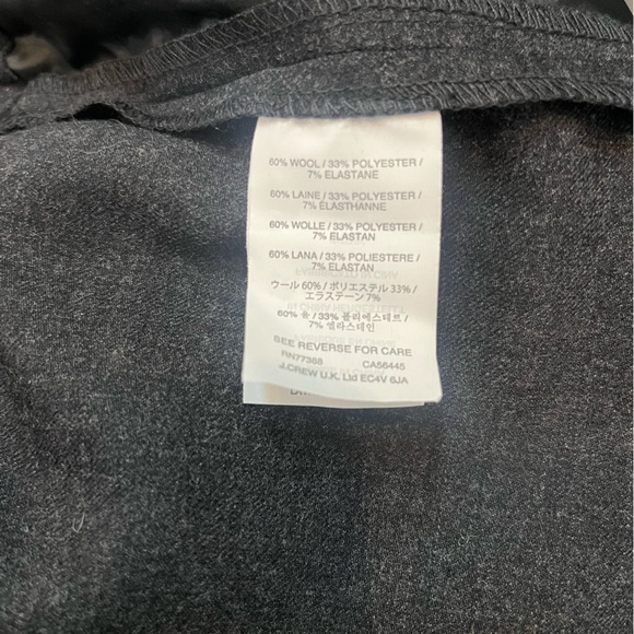 J. Crew NWT Pull-on Flannel Dark Grey Shorts Medium - Picture 5 of 6